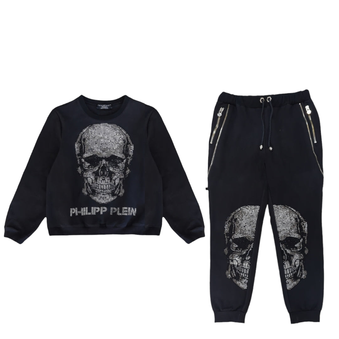 Philipp Plein Skull Embellished Tracksuit Set