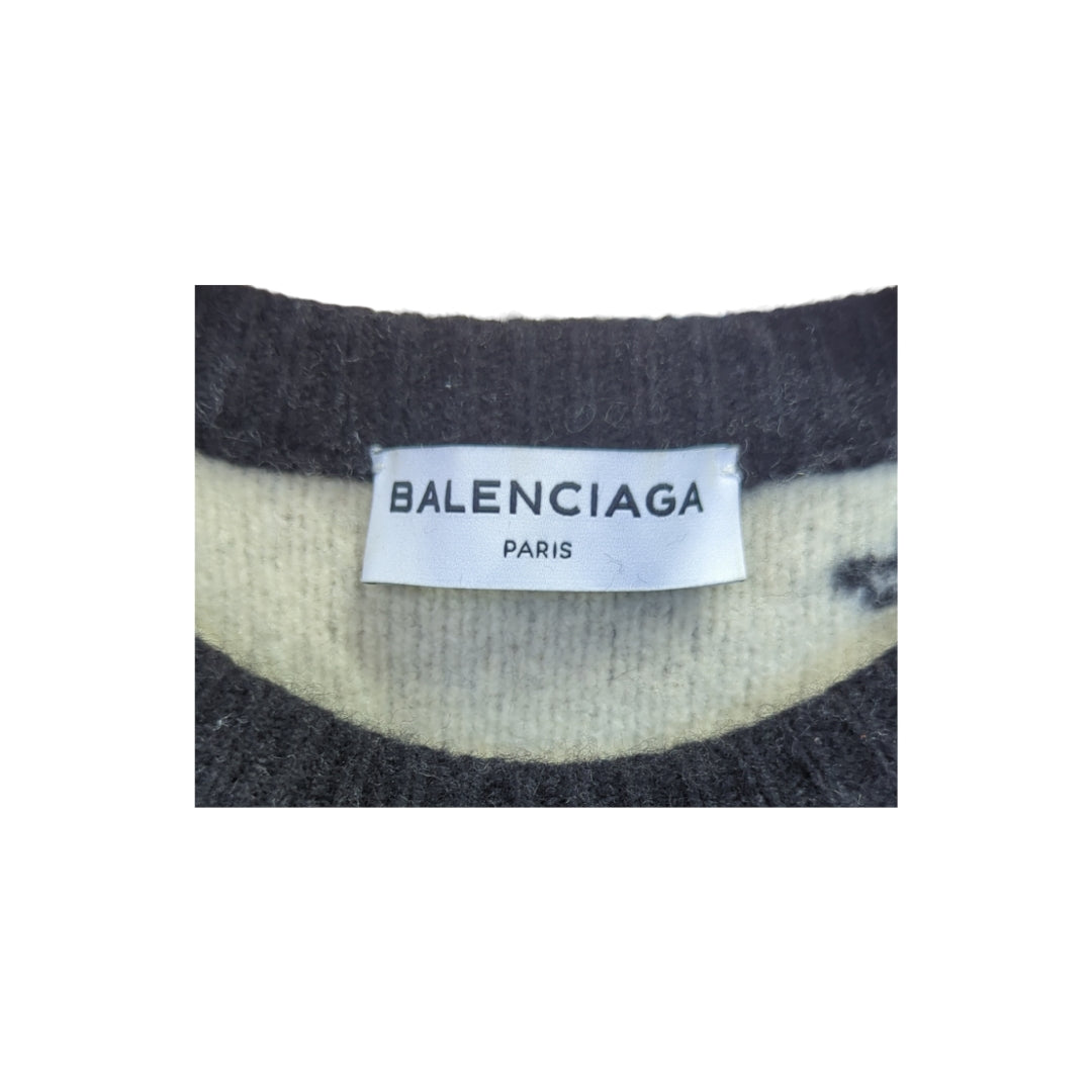 Balenciaga All Over Logo Sweatshirt