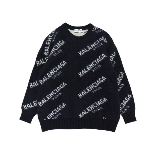 Balenciaga All Over Logo Sweatshirt