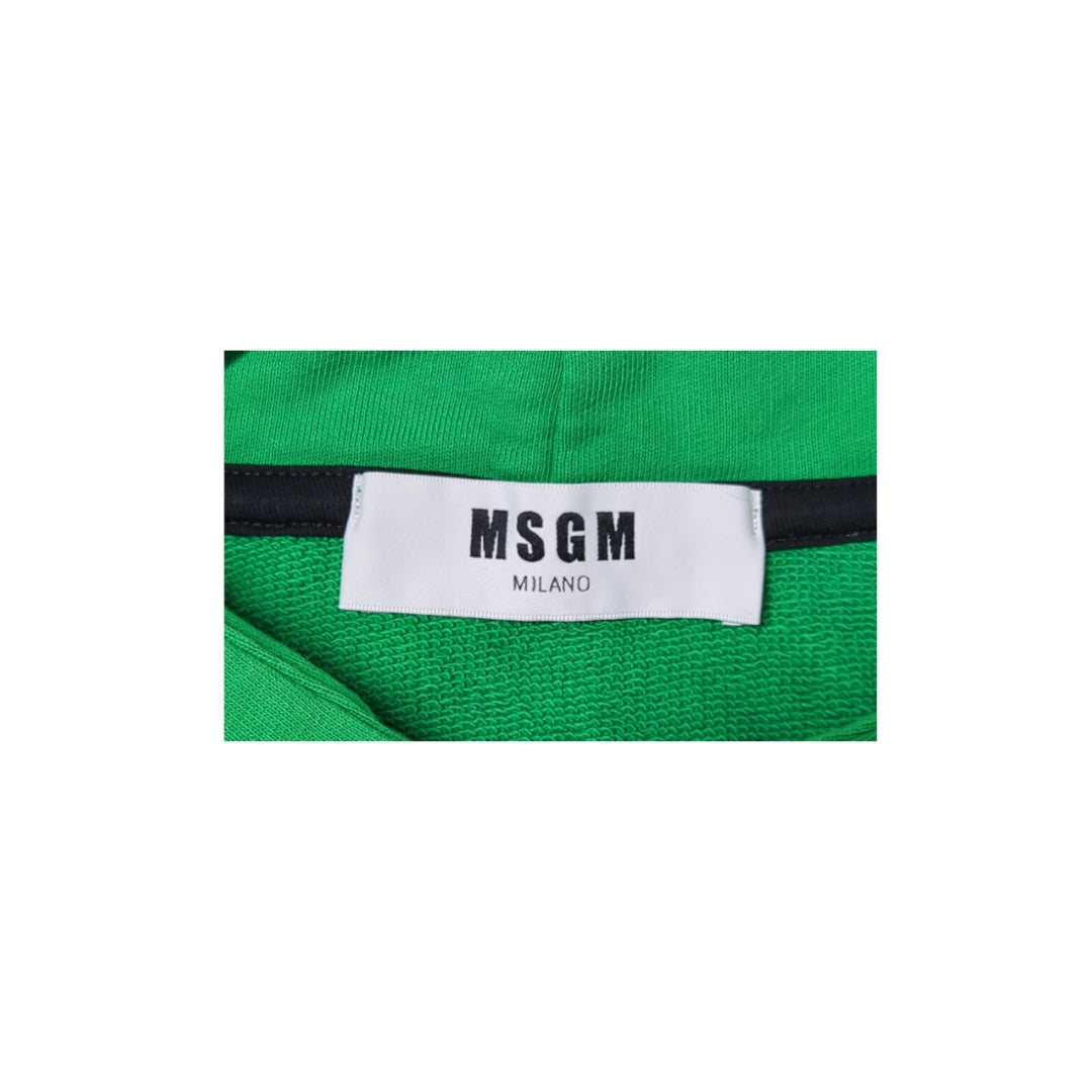 MSGM Cropped Logo Hoodie