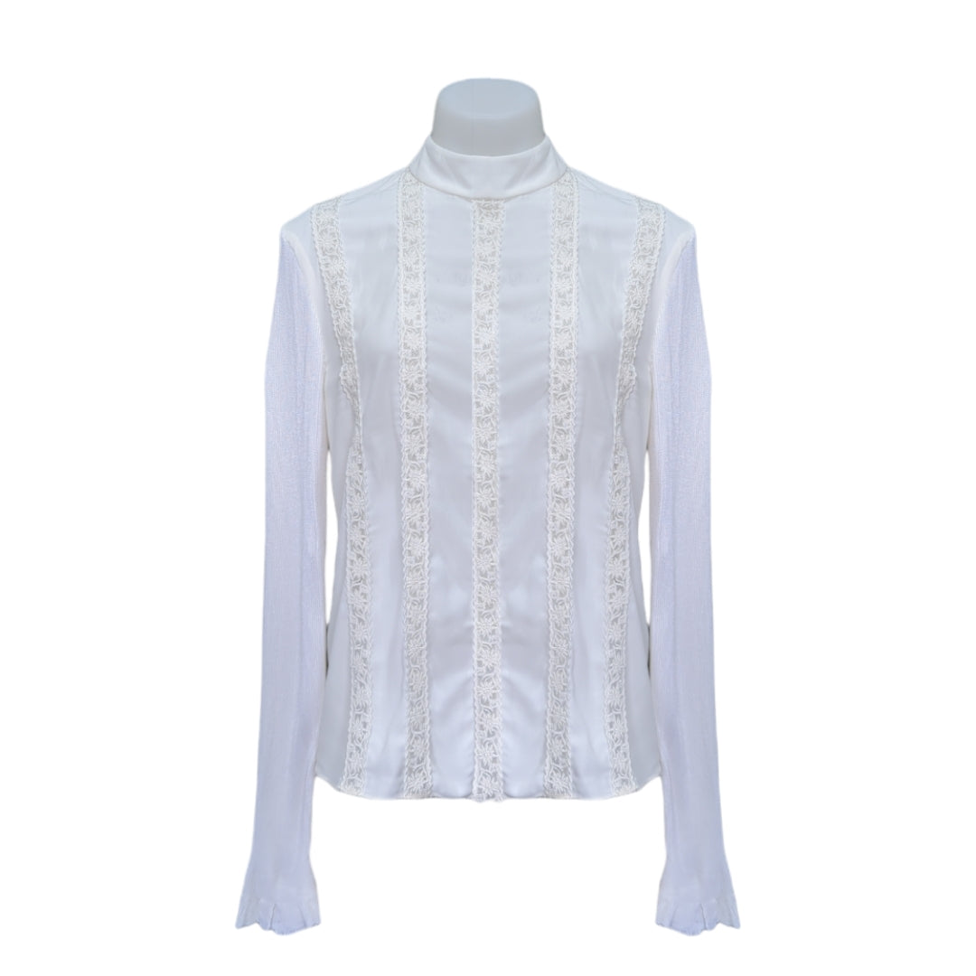 Bally Blouse with Lace Detailing