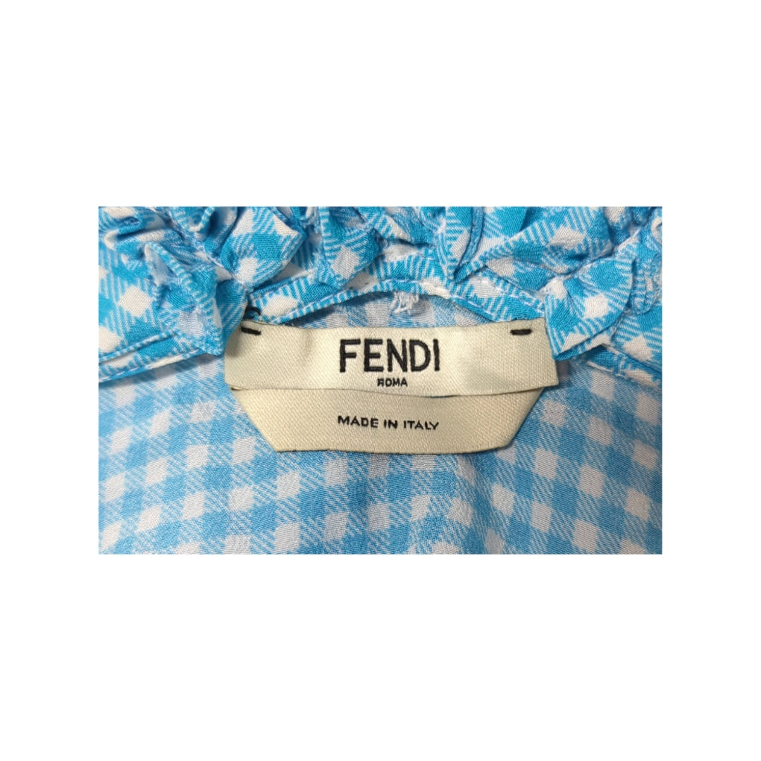 Fendi Checkered Blouse