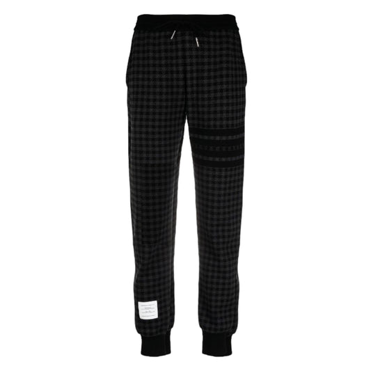 Thom Browne Check Jacquard 4-Bar Sweatpants