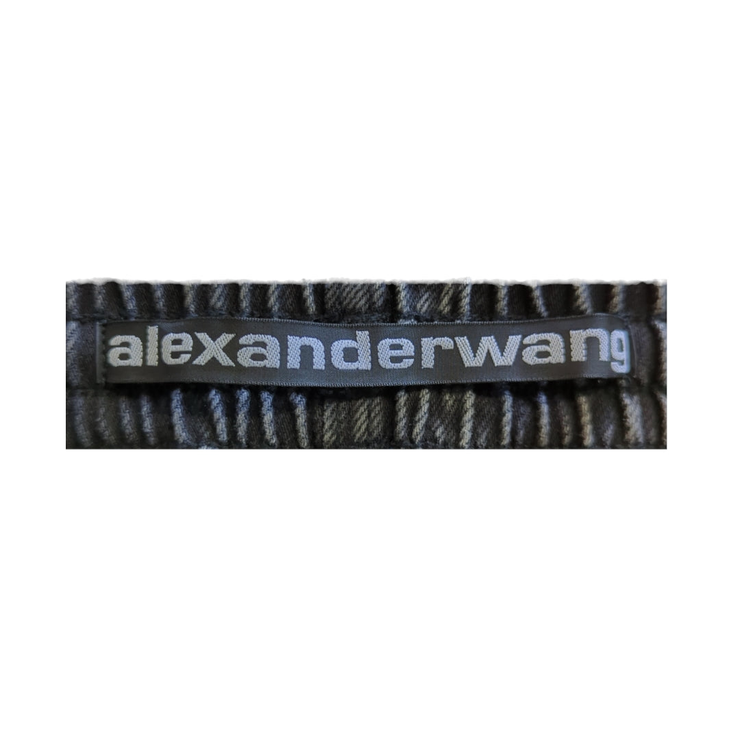 Alexander Wang Denim Logo Track Pants