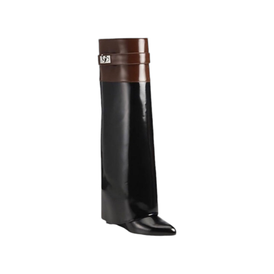 Givenchy Shark Lock Leather Boots