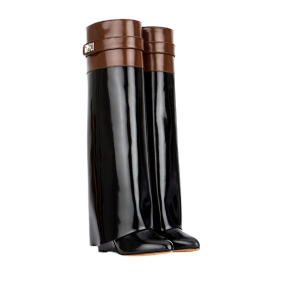 Givenchy Shark Lock Leather Boots