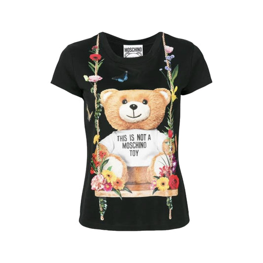 Moschino Floral Teddy Bear Motif T-shirt