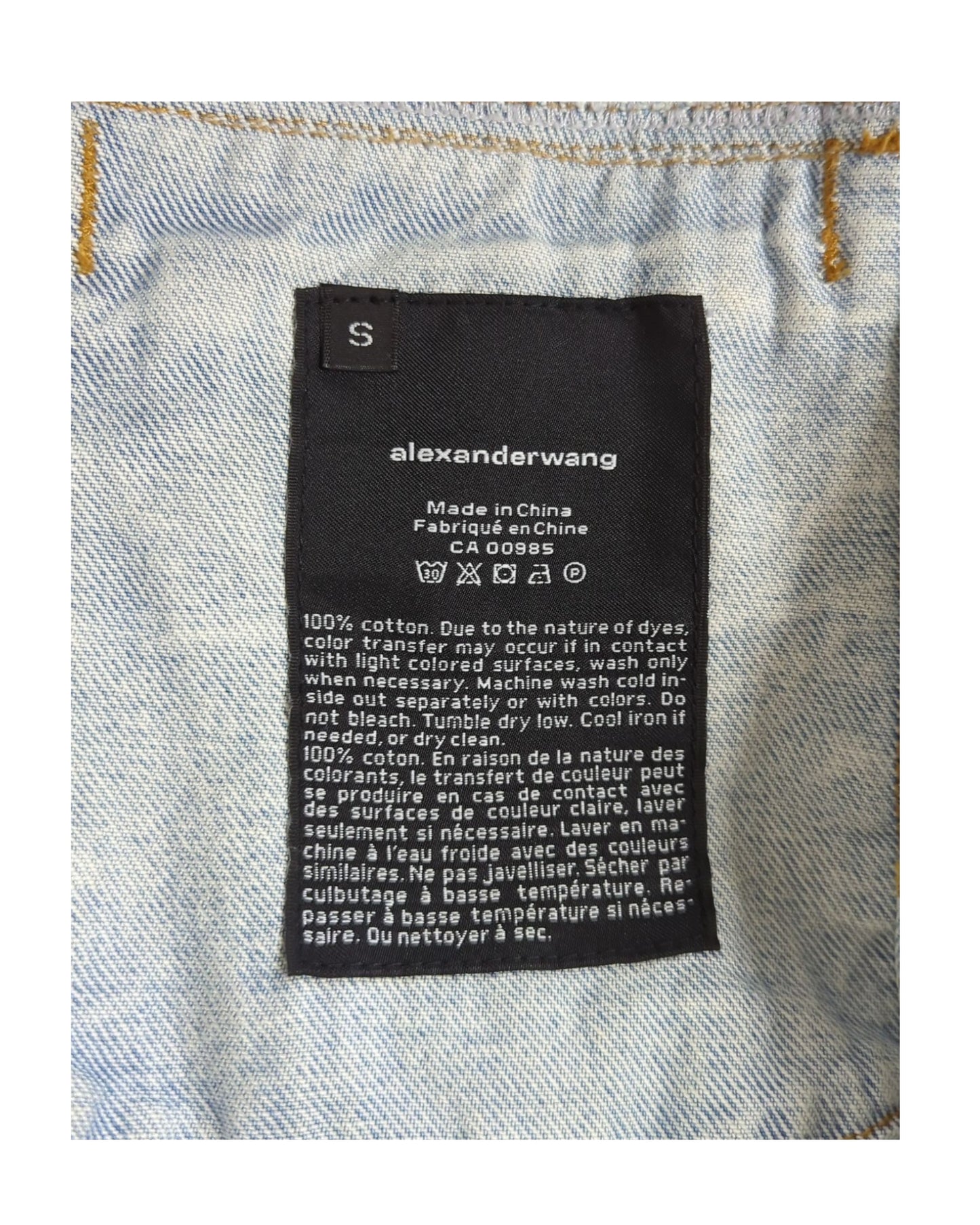 Alexander Wang Acid Wash Denim Jacket