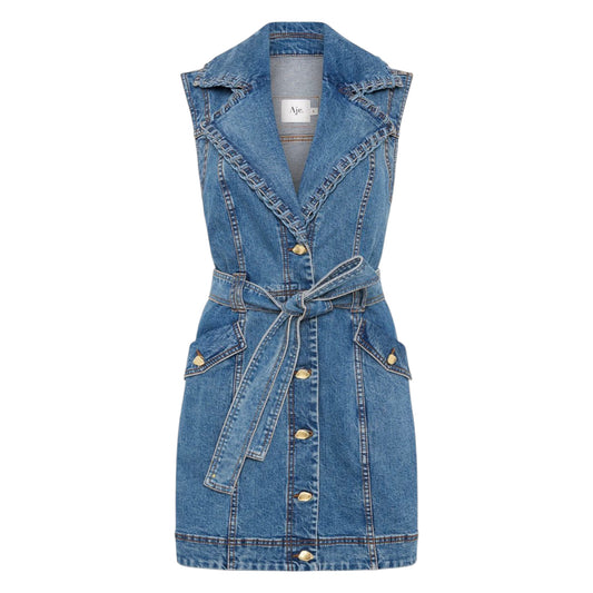 Aje - Denim Mini Dress