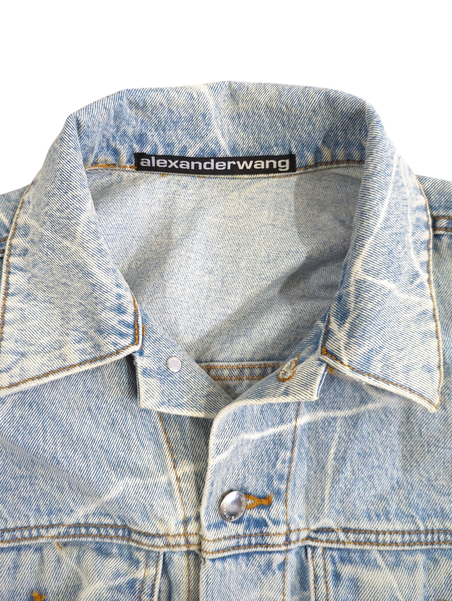 Alexander Wang Acid Wash Denim Jacket