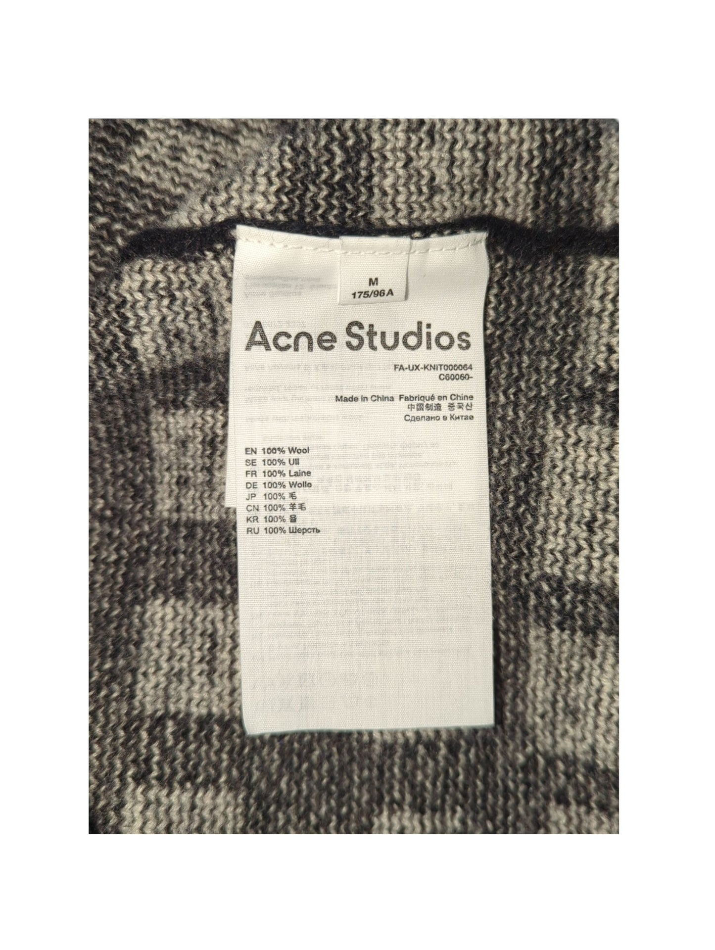 Branded Black & White Face Motif Sweater