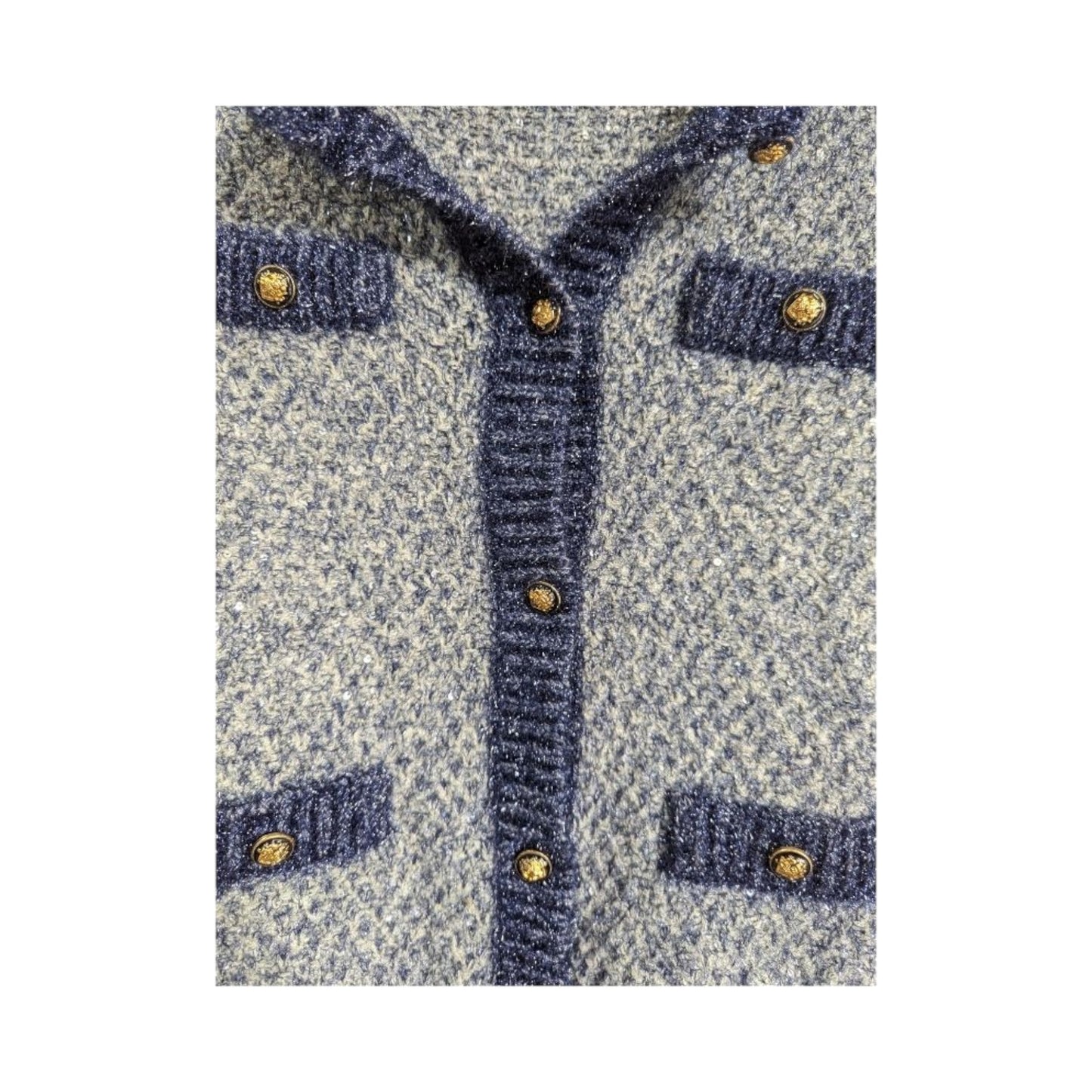 Maje Metallic Mission Cardigan