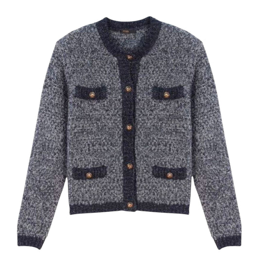 Maje Metallic Mission Cardigan