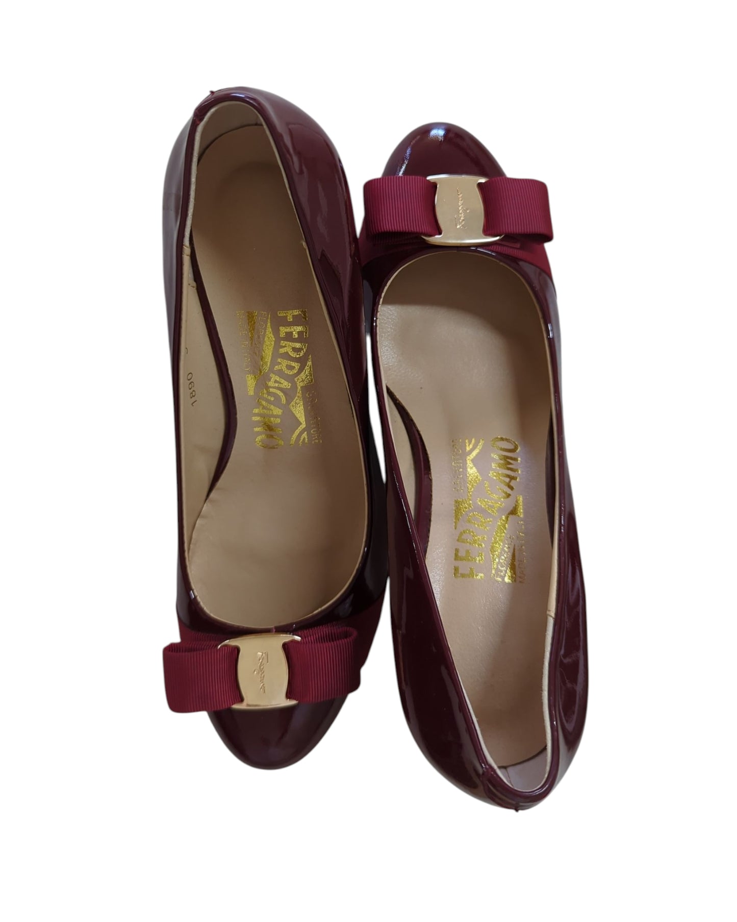 Branded- Purple Leather Stilettos