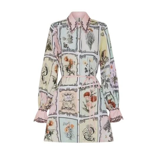 Camilla Long Live Letterpress Shift Shirt Dress