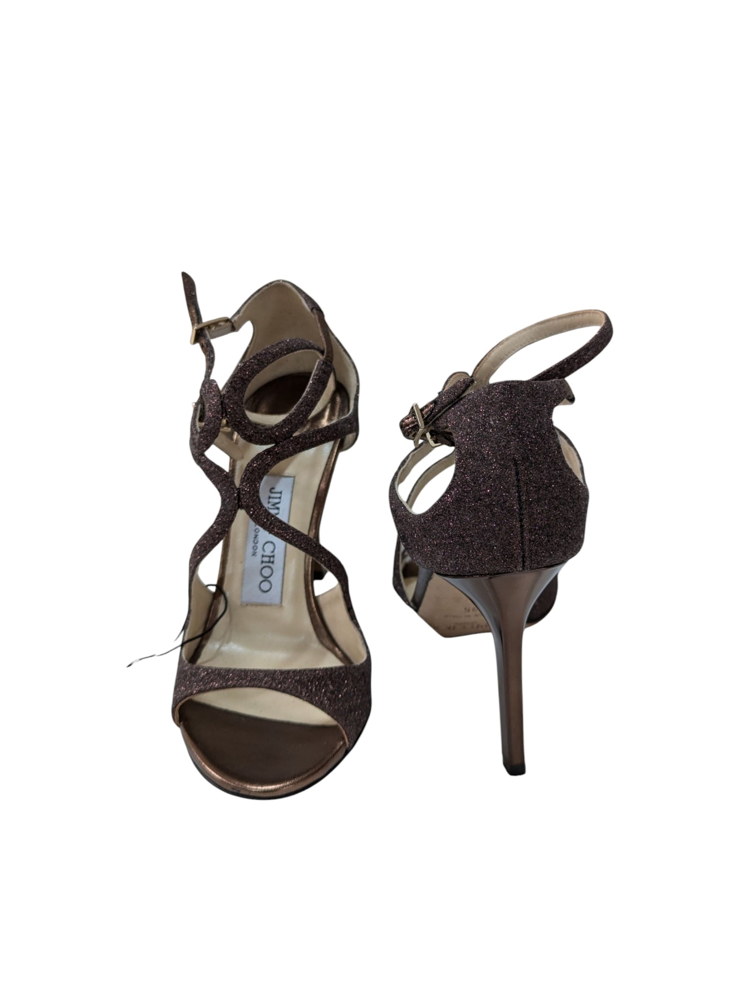 Branded Metallic Brown Glitter Heels
