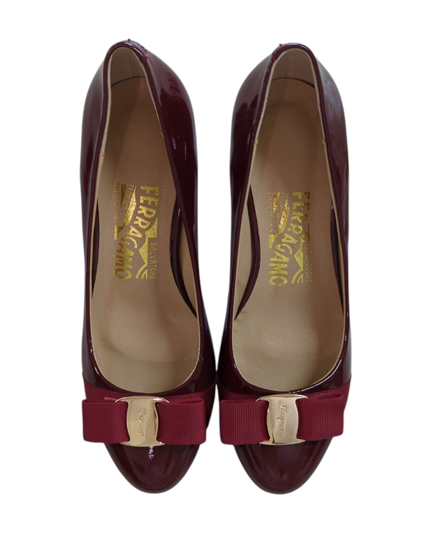 Branded- Purple Leather Stilettos